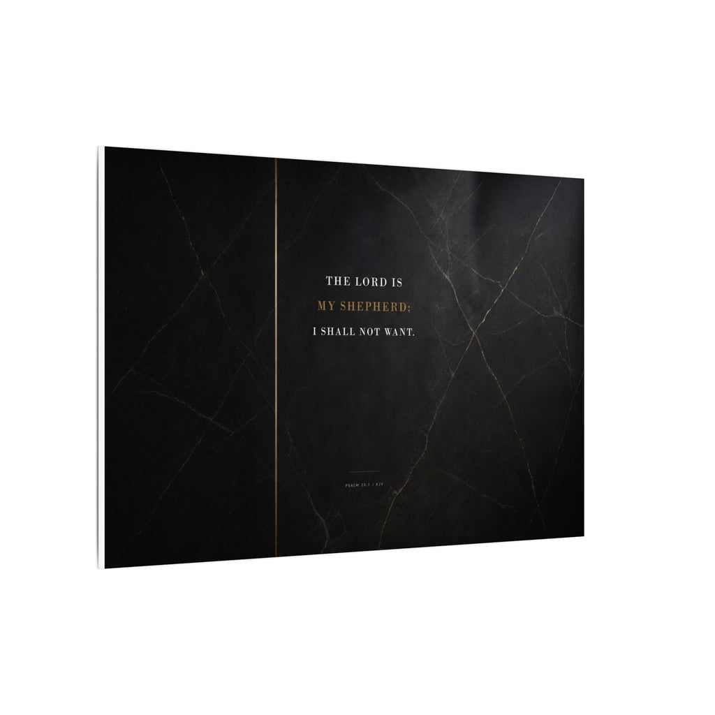 The Lord Is My Shepherd - Psalm 23 Scripture Wall Art | Canvas (Landscape)