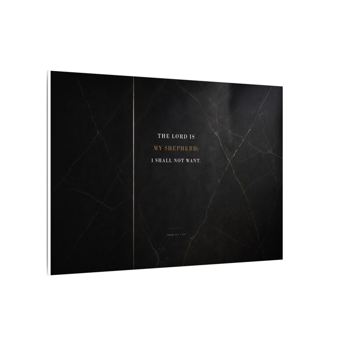 The Lord Is My Shepherd - Psalm 23 Scripture Wall Art | Canvas (Landscape)