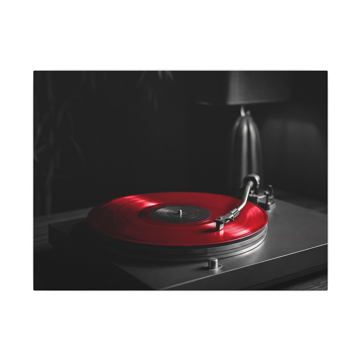 Red Vinyl - Mens Office Wall Art | Canvas (Landscape)