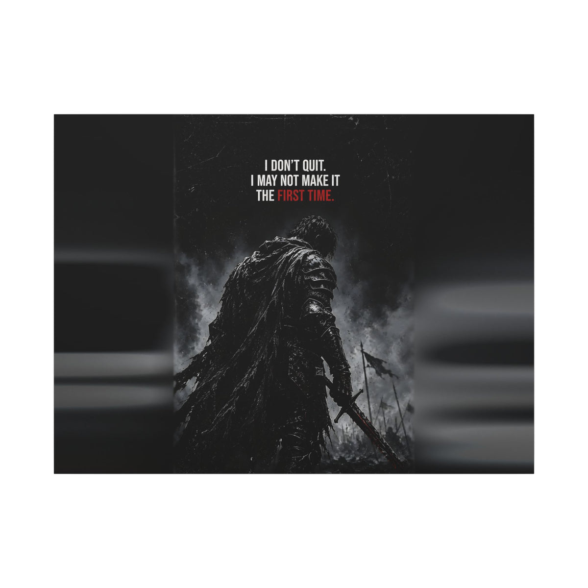 I Don't Quit - Motivational Wall Art | Canvas (Landscape)