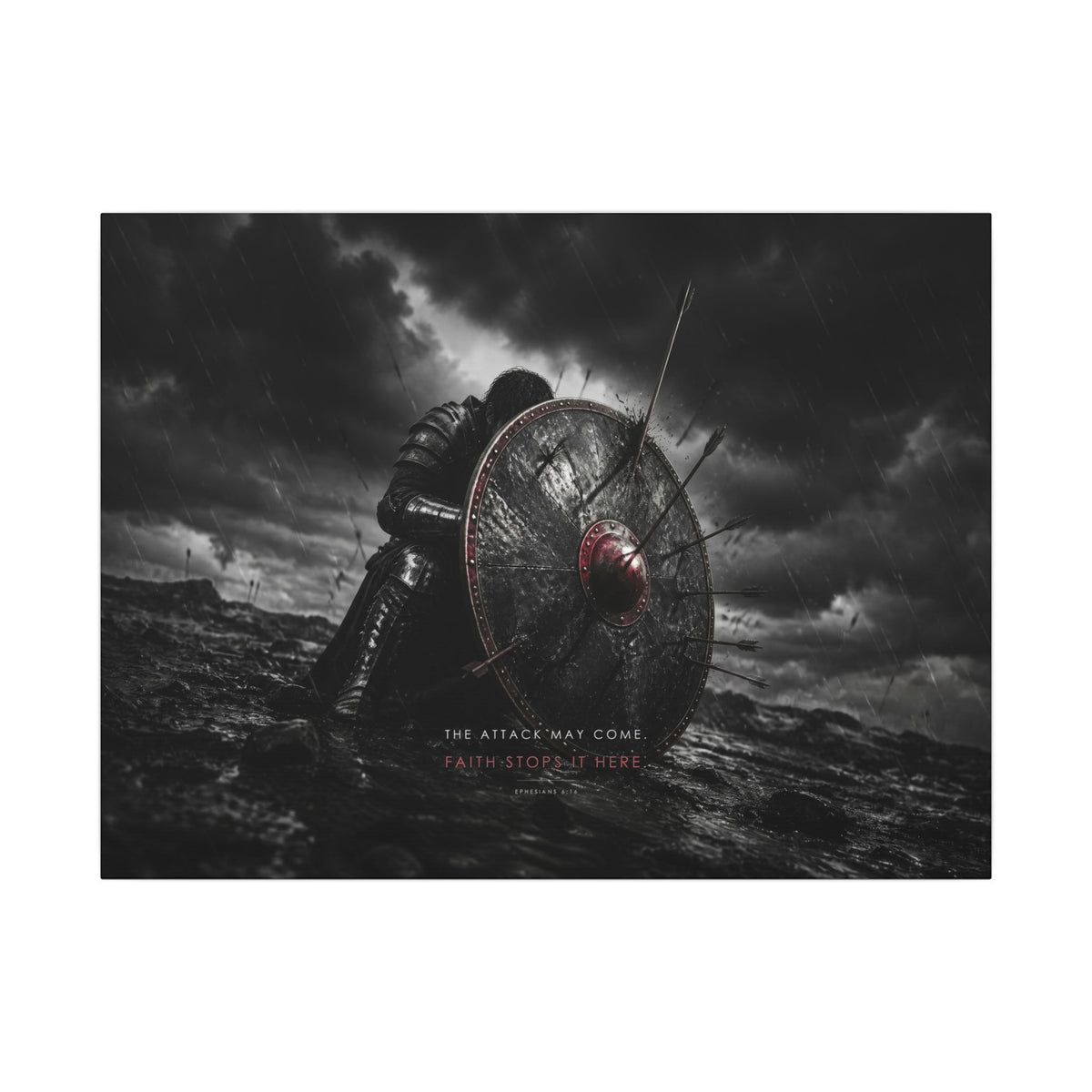 Shield of Faith - Armor of God Wall Art | Canvas (Landscape)