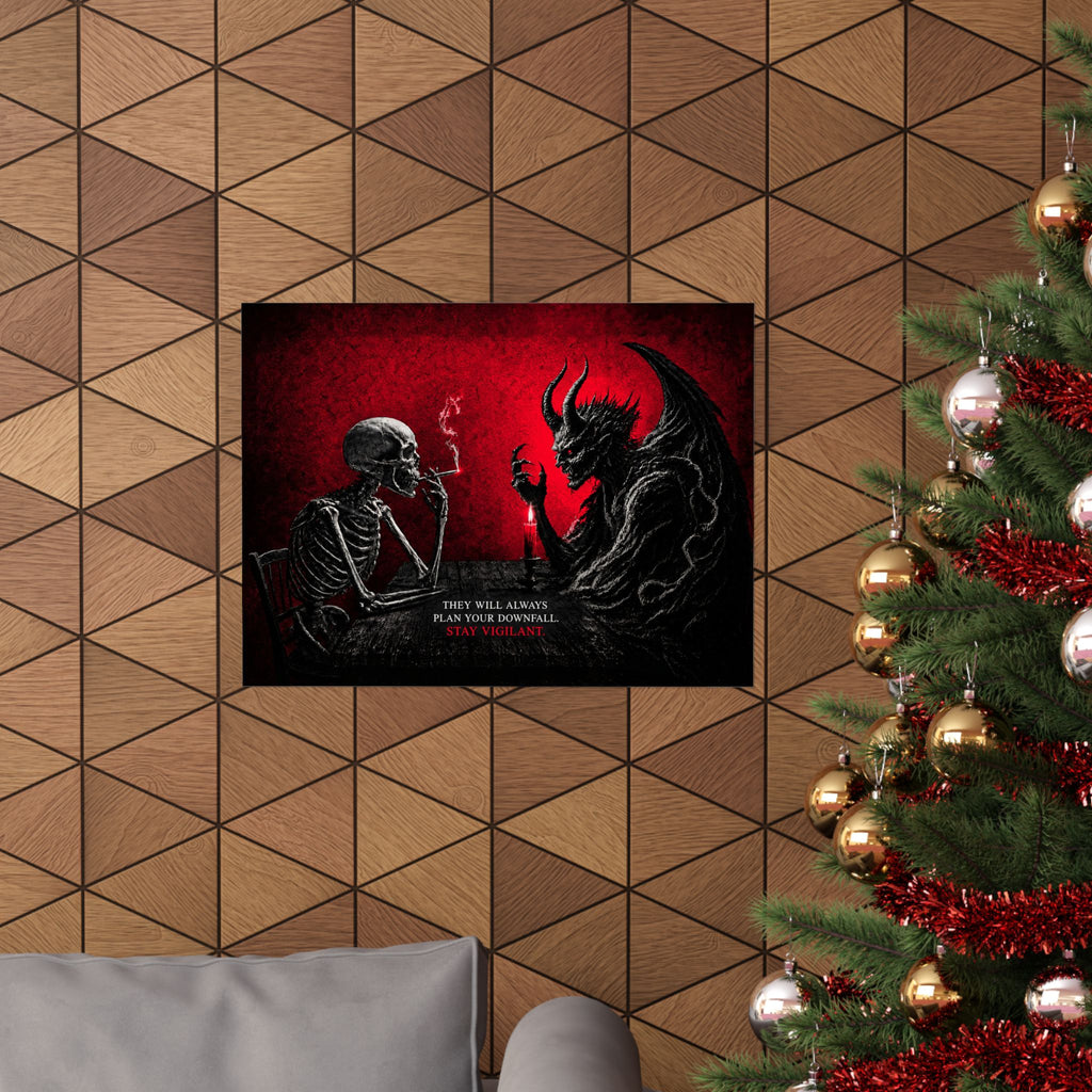 Stay Vigilant - Dark Wall Art | Matte Poster (Landscape)