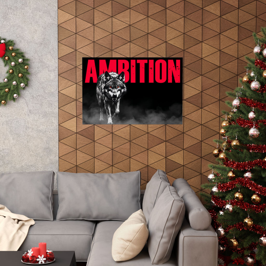 Ambition - Wolf Wall Art | Matte Poster (Landscape)