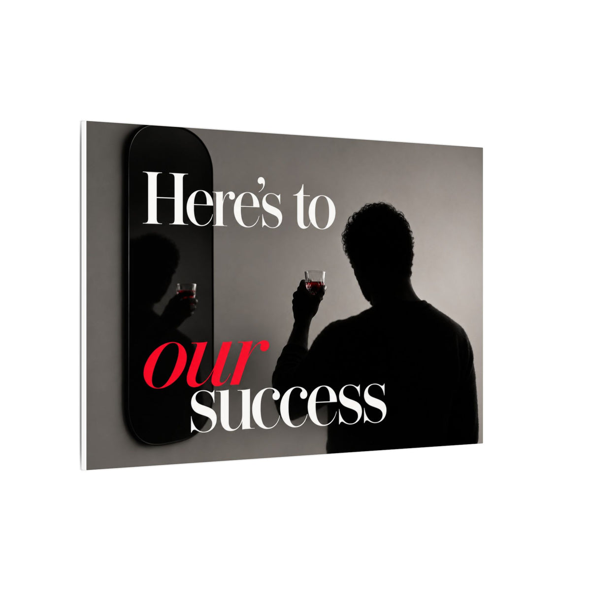 Here's To Our Success - Man Cave Wall Art | Canvas (Landscape)