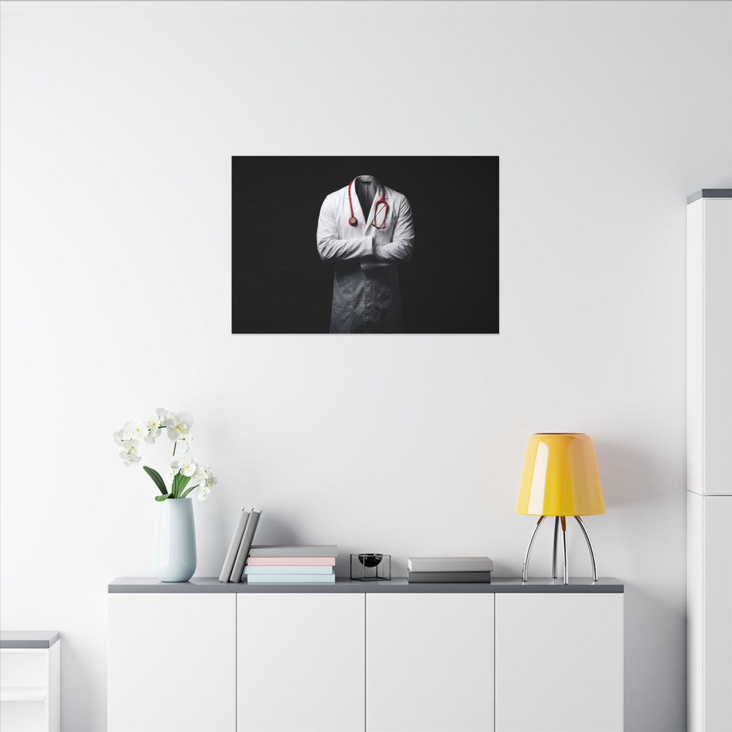 The White Coat - Doctor's Office Wall Art | Canvas (Landscape)