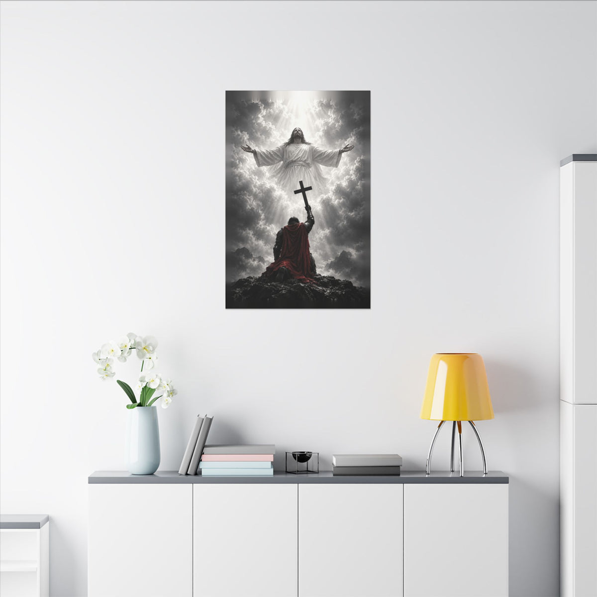 Jesus and the Warrior - Christian Wall Art | Canvas