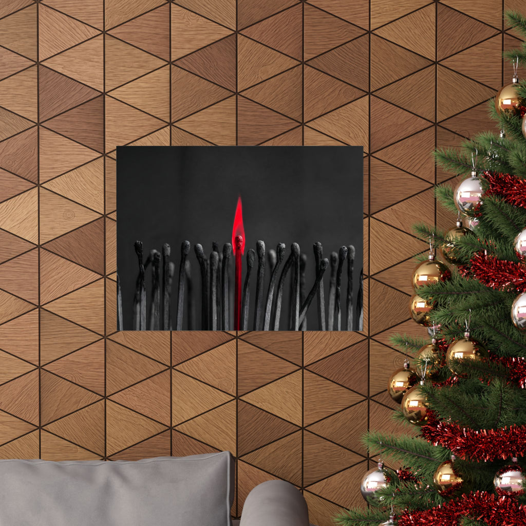 The One Still Burning - Office Wall Art For Men | Matte Poster (Landscape)