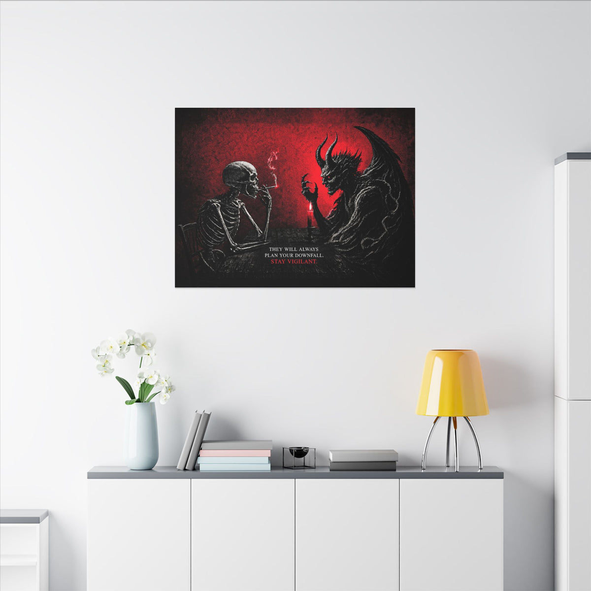 Stay Vigilant - Dark Wall Art | Canvas (Landscape)
