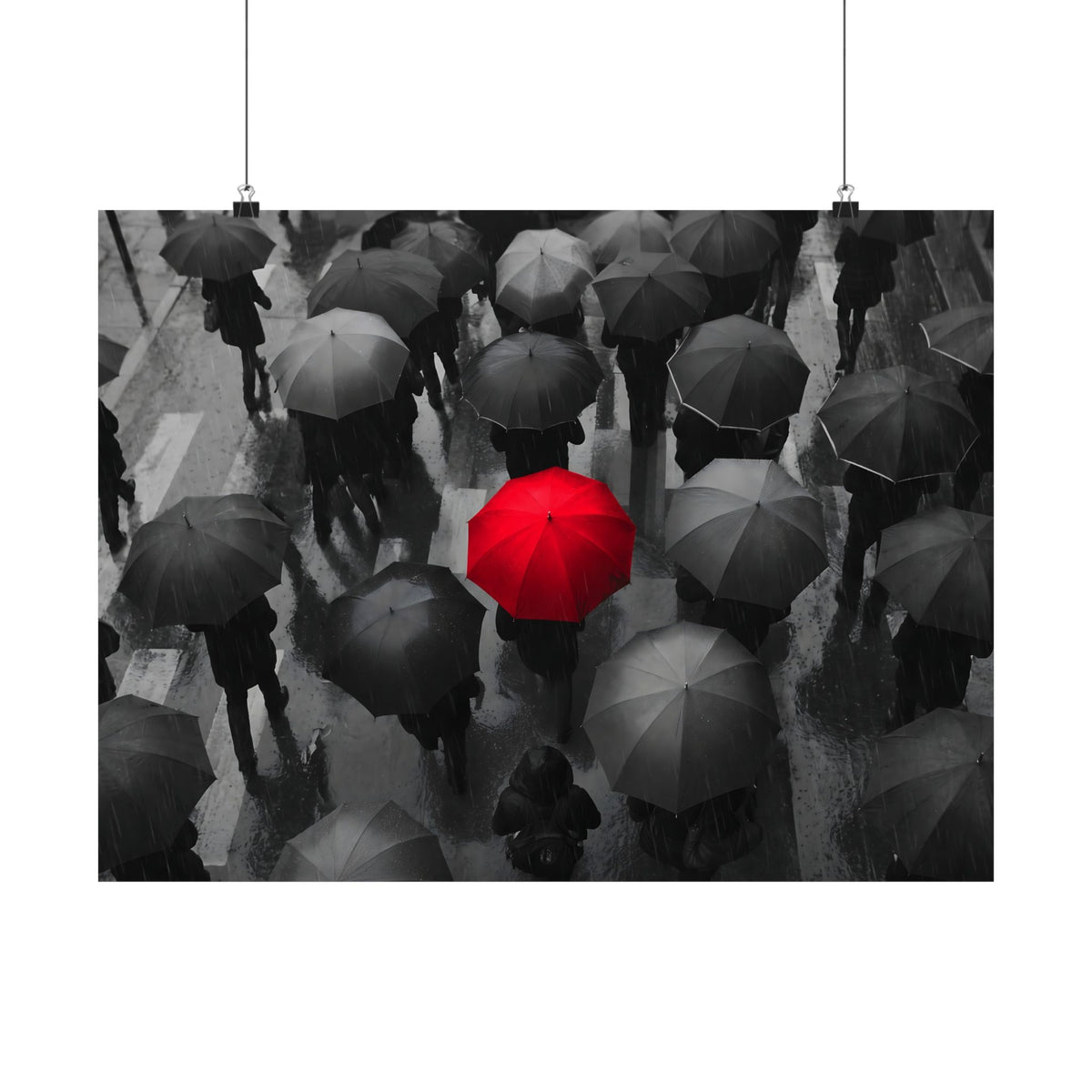 One in the Crowd - Office Wall Art | Matte Poster (Landscape)