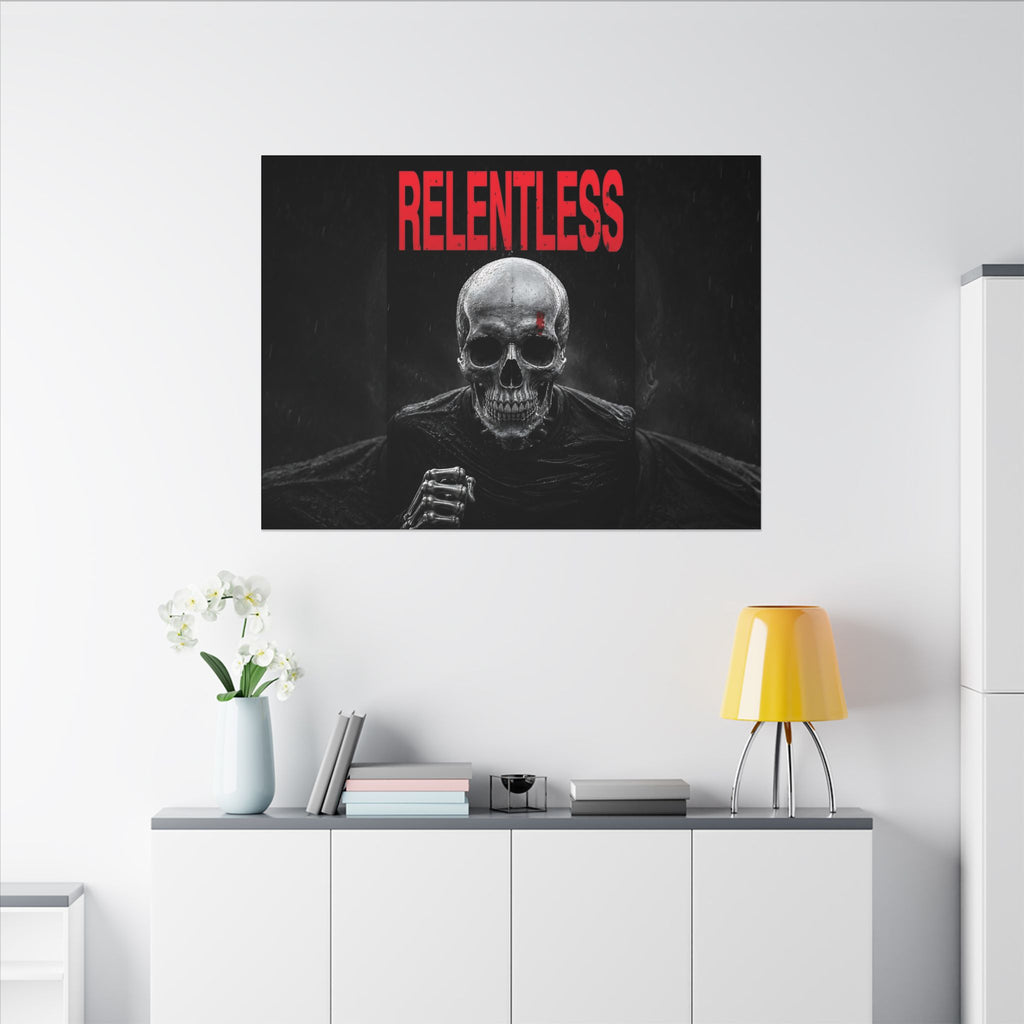 Relentless - Skull Wall Art | Canvas (Landscape)
