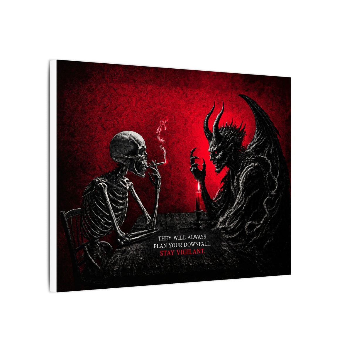 Stay Vigilant - Dark Wall Art | Canvas (Landscape)