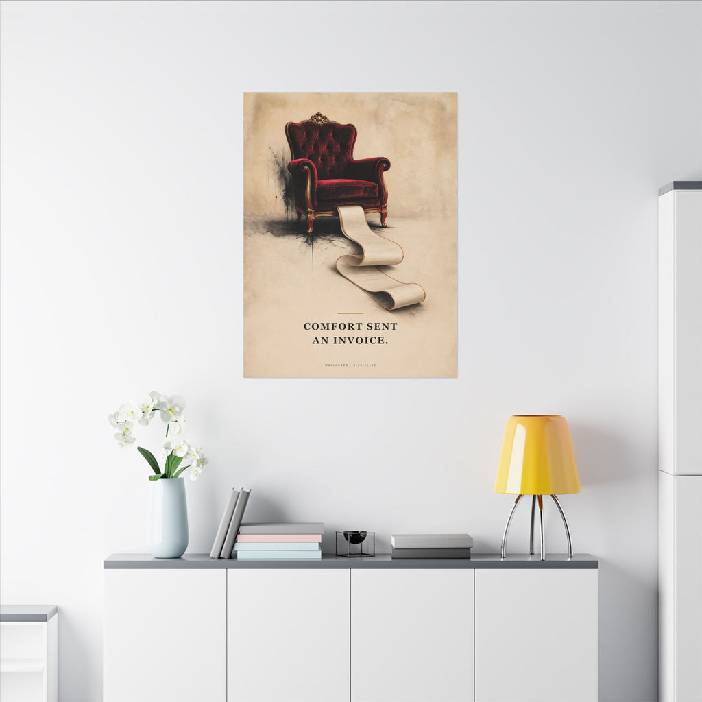 Comfort Sent an Invoice - Funny Wall Art | Canvas