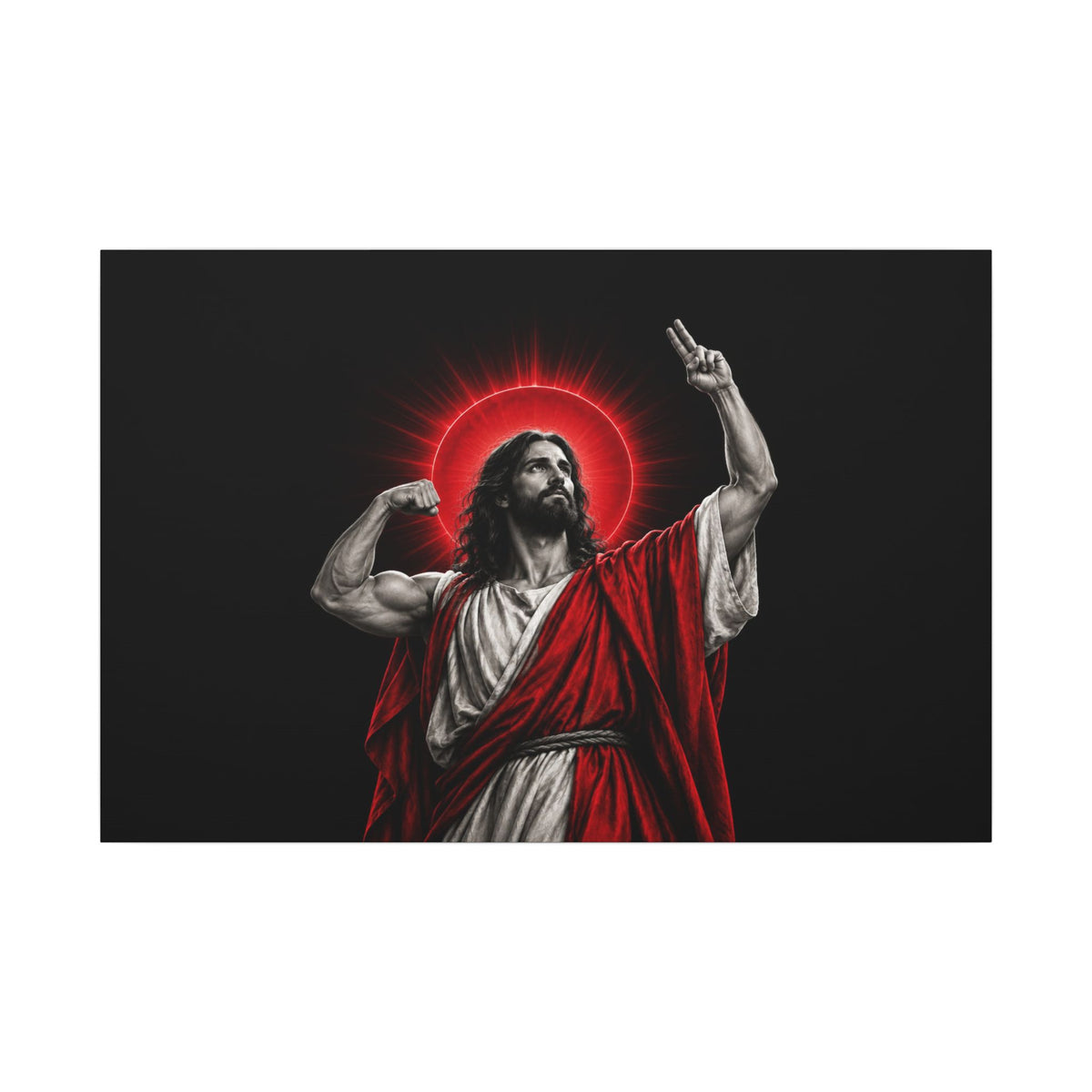Faith and Iron - Gym Wall Art | Canvas (Landscape)