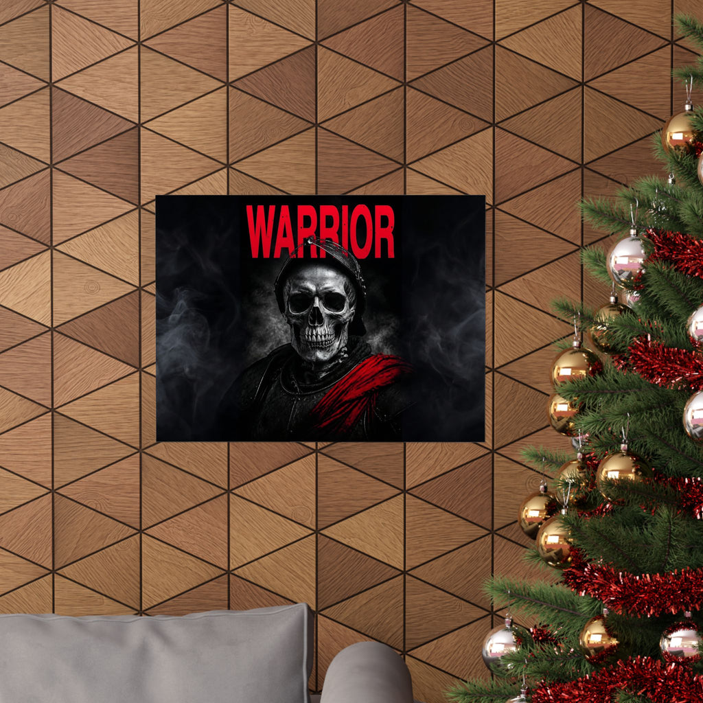 Warrior - Skull Painting | Matte Poster (Landscape)