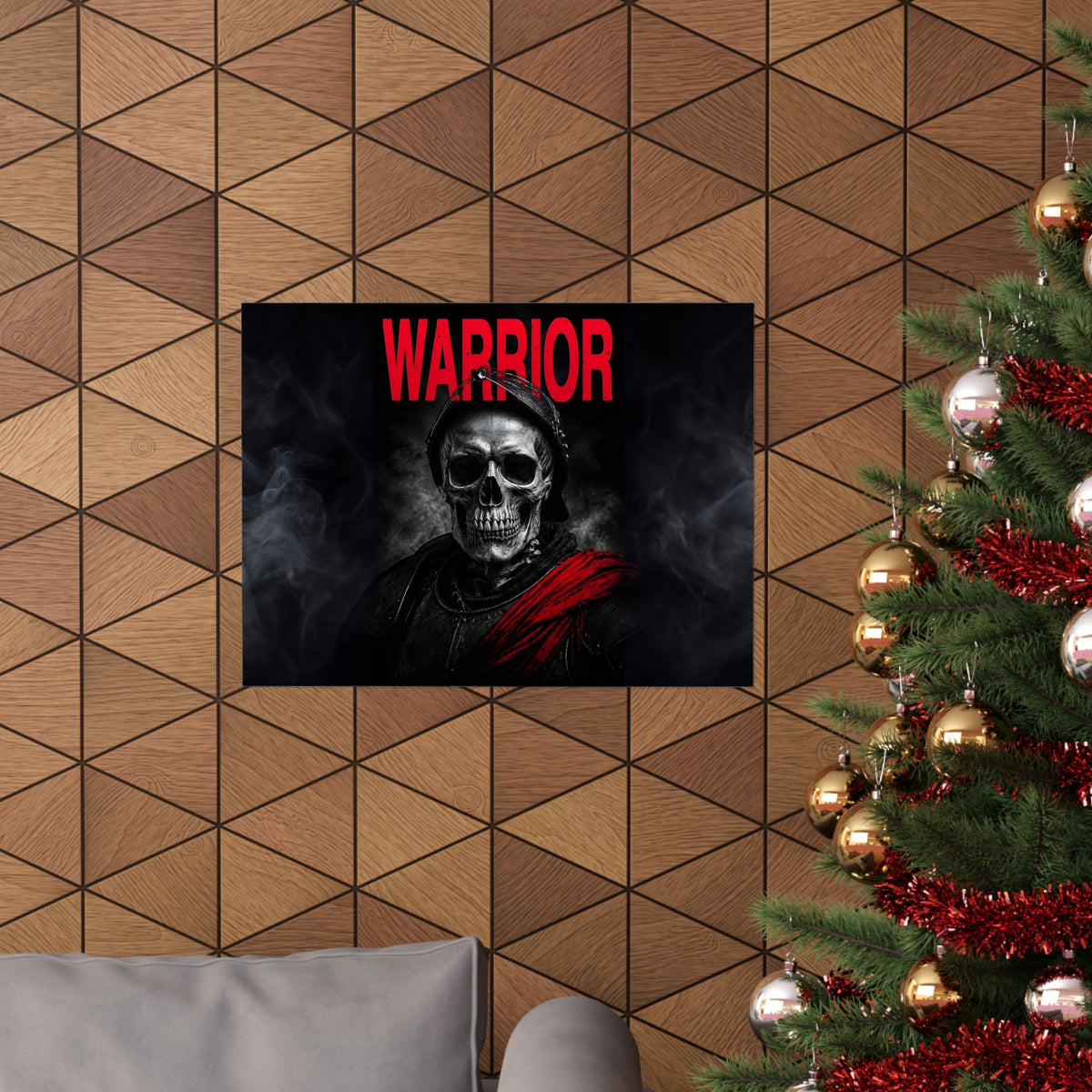 Warrior - Skull Painting | Matte Poster (Landscape)
