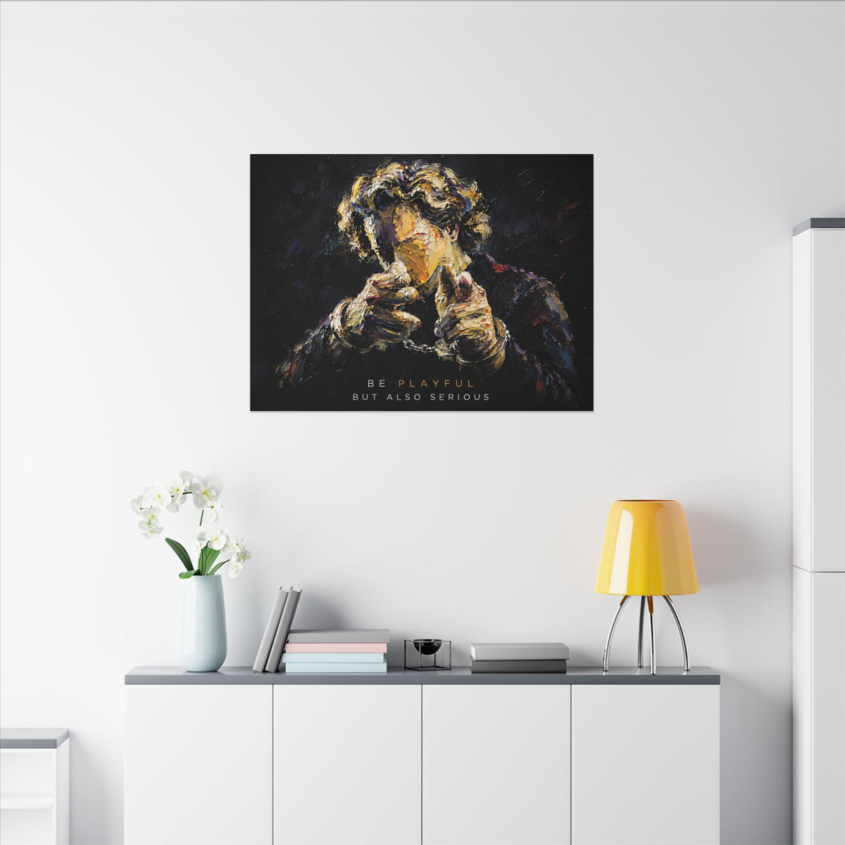 Be Playful But Also Serious - Office Wall Art | Canvas (Landscape)