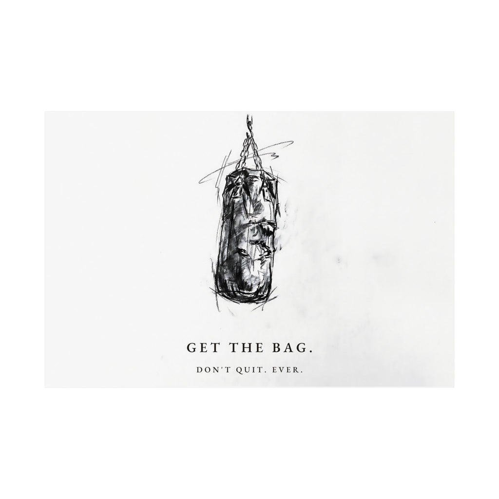 Get the Bag - Boxing Wall Art | Matte Poster (Landscape)