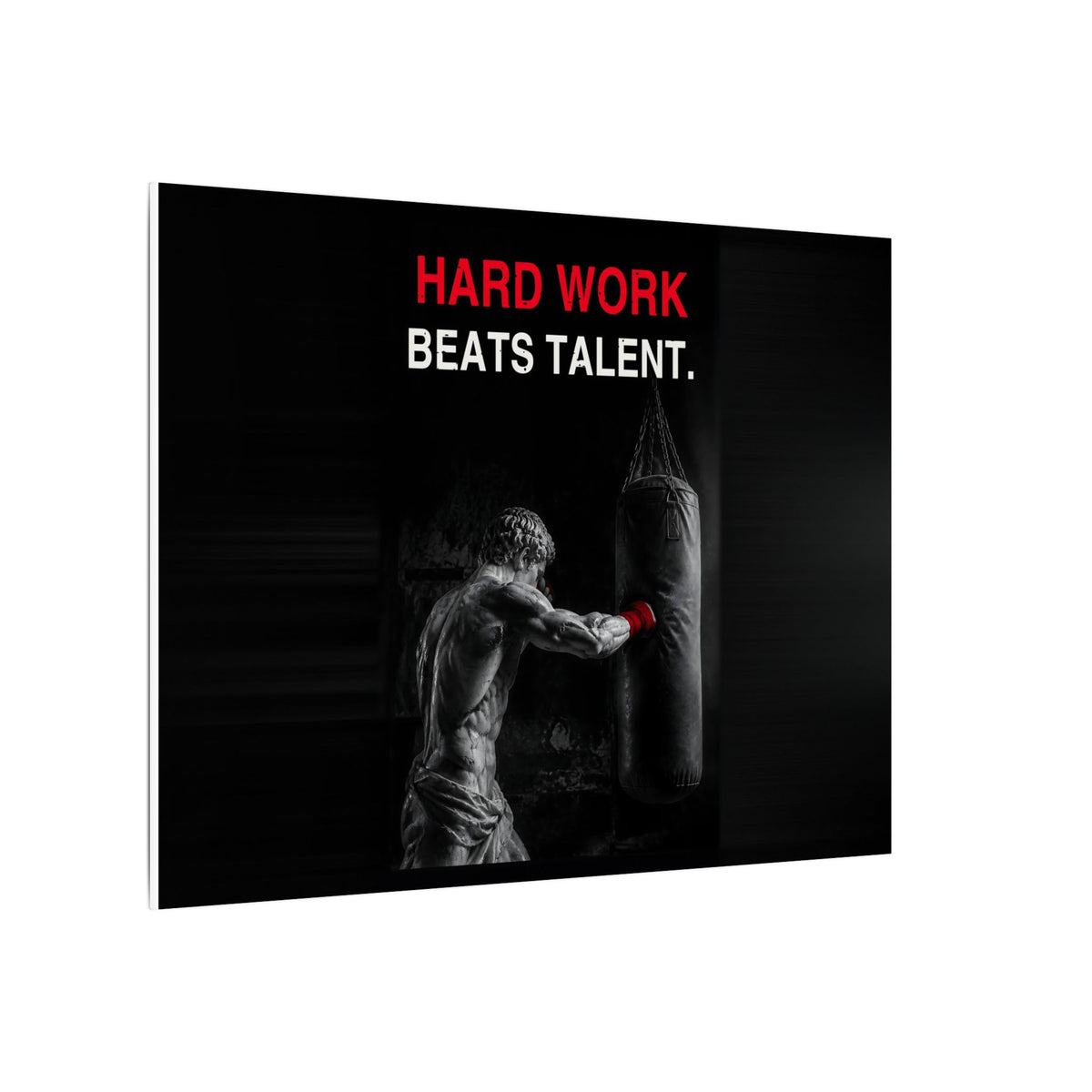 Hard Work Beats Talent - Boxing Wall Art | Canvas (Landscape)