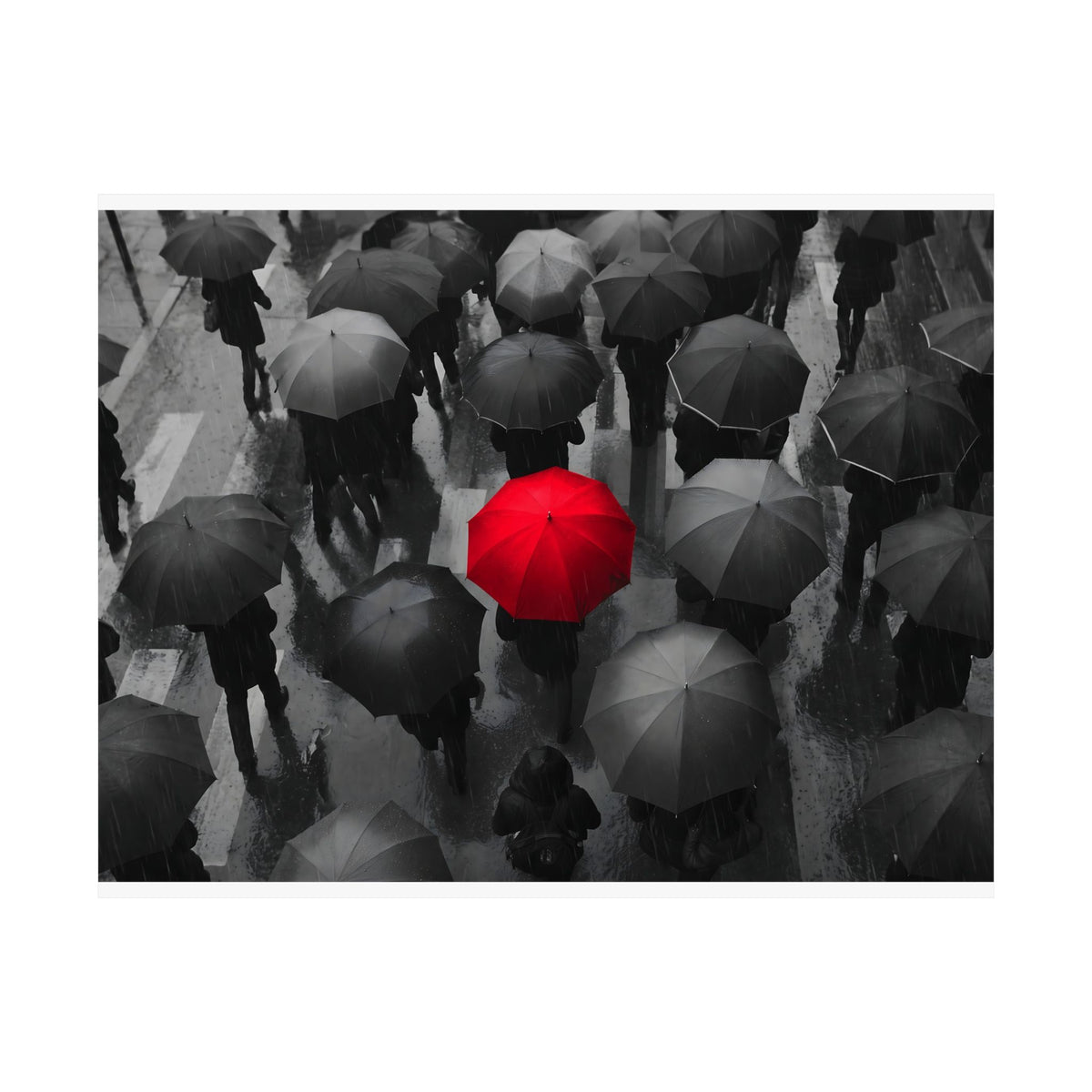 One in the Crowd - Office Wall Art | Matte Poster (Landscape)