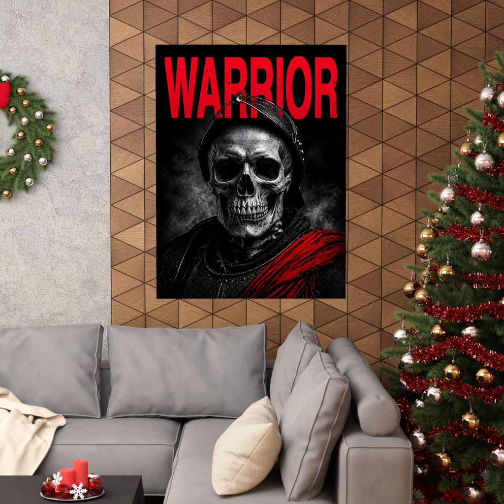 Warrior - Skull Painting | Matte Poster