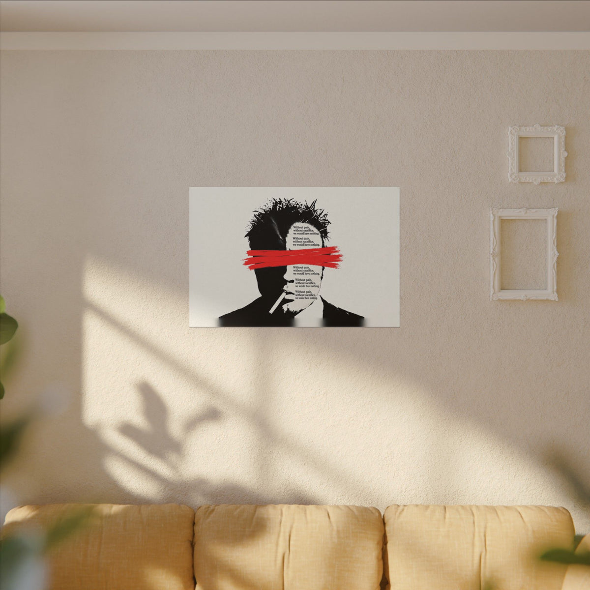 Pain and Sacrifice - Quote Wall Art | Canvas (Landscape)