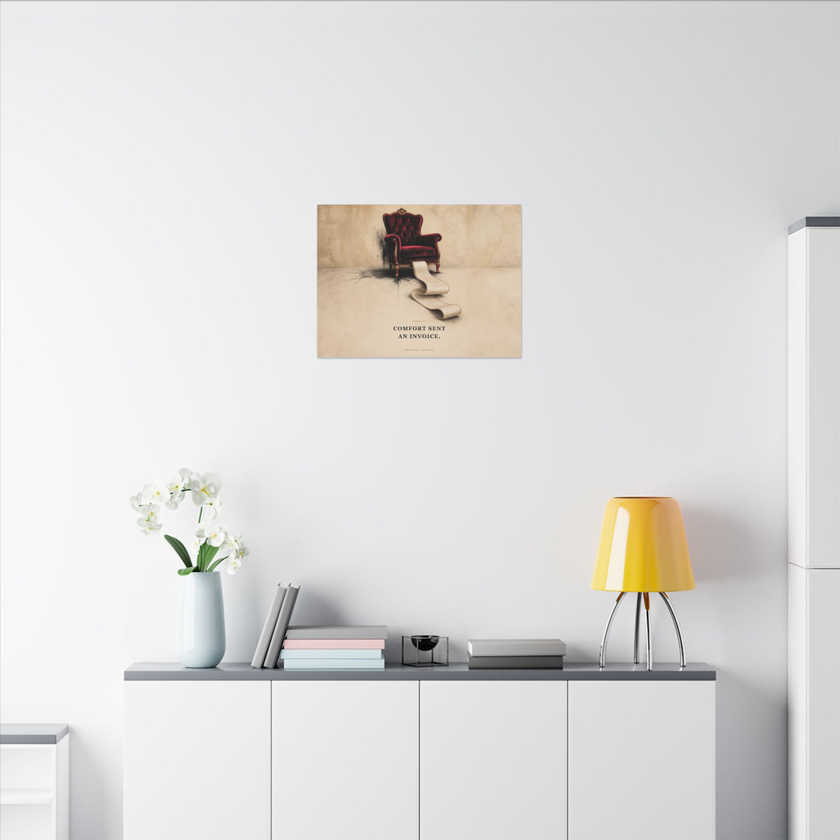 Comfort Sent an Invoice - Funny Wall Art | Canvas (Landscape)