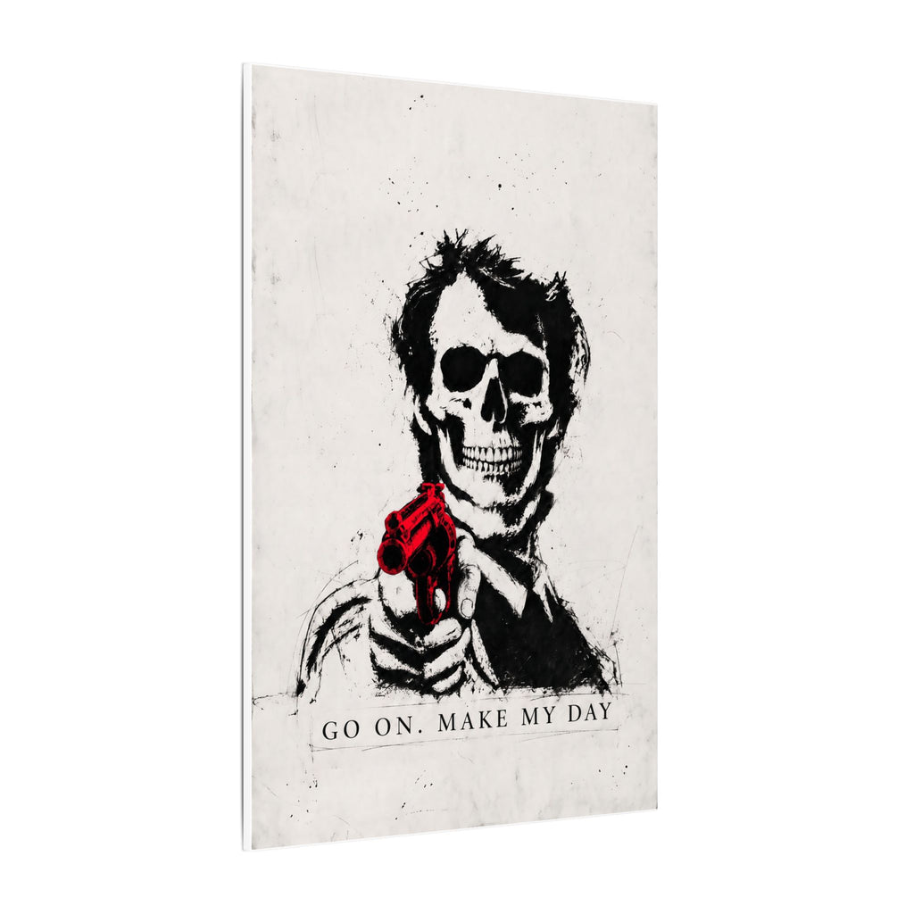Make My Day - Dark Noir Sketch Art | Canvas