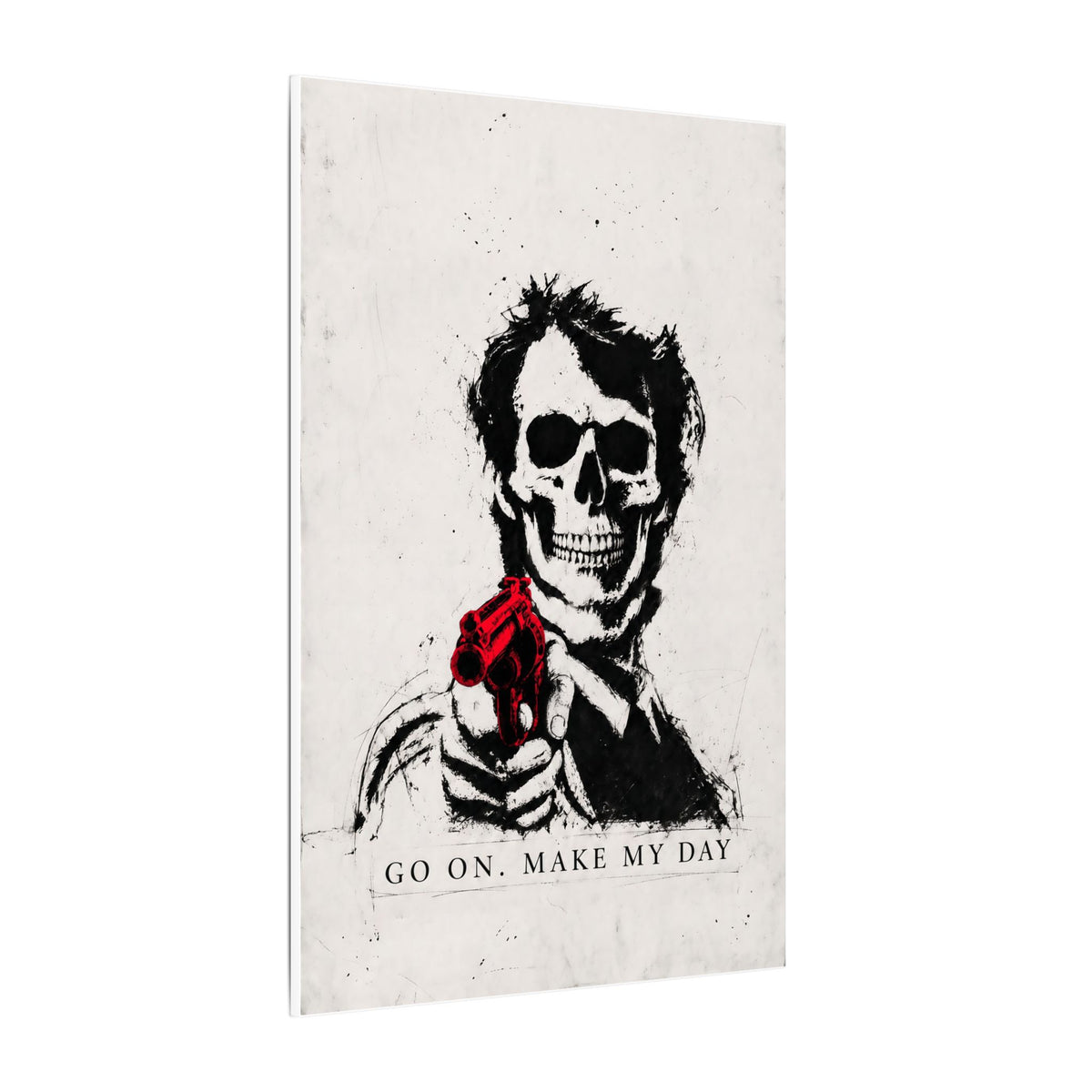 Make My Day - Dark Noir Sketch Art | Canvas