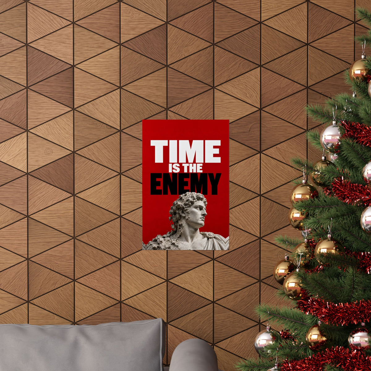 Time Is the Enemy - Motivational Wall Art | Matte Poster