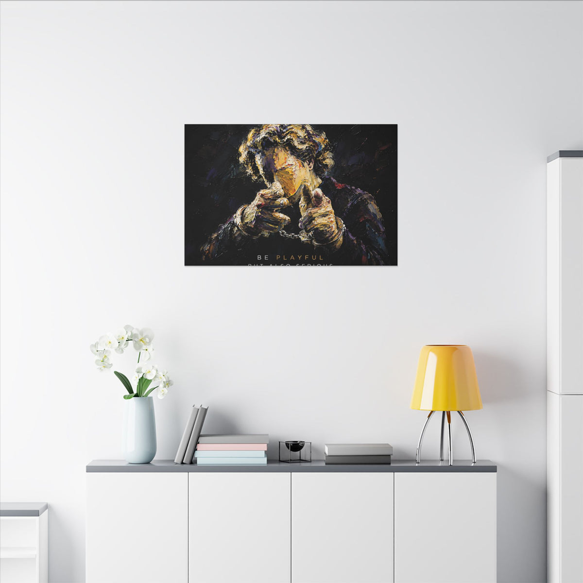 Be Playful But Also Serious - Office Wall Art | Canvas (Landscape)