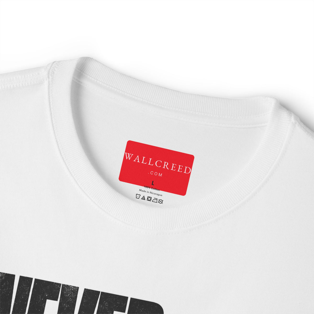 Never Fold | Heavyweight Tee (Front + Back)