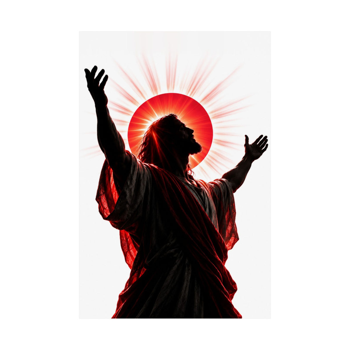Red Sun Victory - Christian Wall Art | Matte Poster