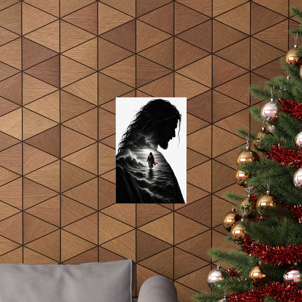 Walk on Water - Christian Wall Art | Matte Poster