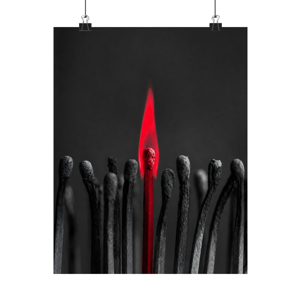 The One Still Burning - Office Wall Art For Men | Matte Poster
