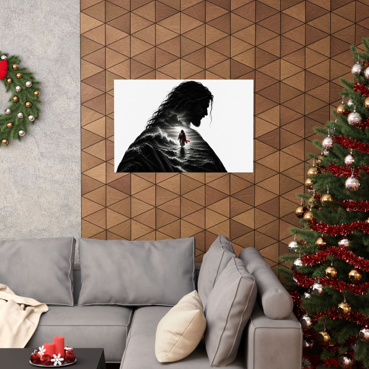 Walk on Water - Christian Wall Art | Matte Poster (Landscape)