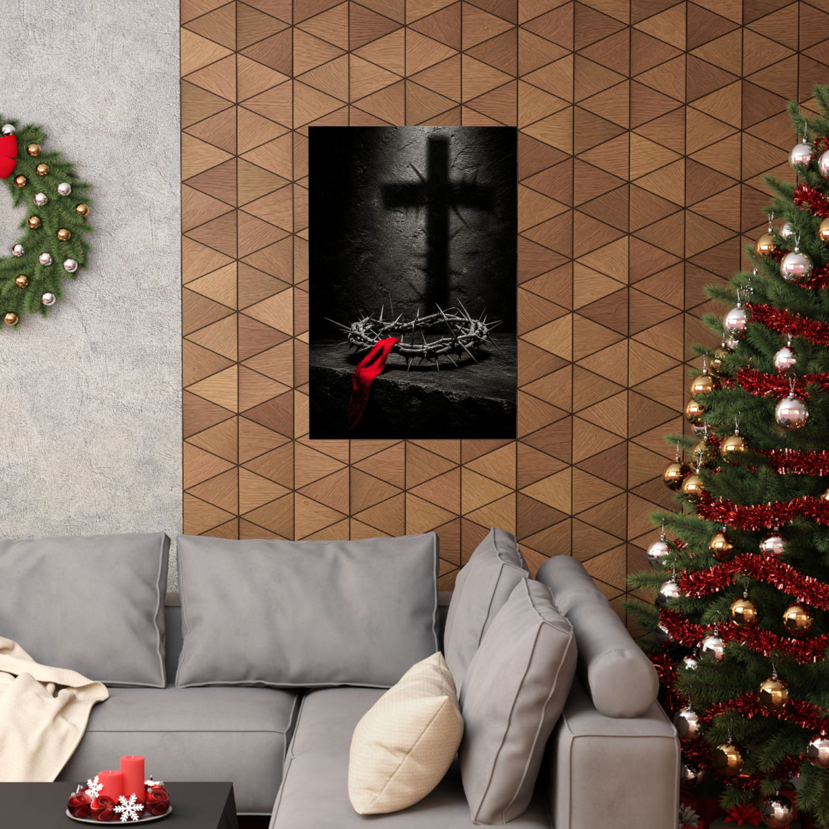 Crown and Shadow - Crown of Thorns Wall Art | Matte Poster
