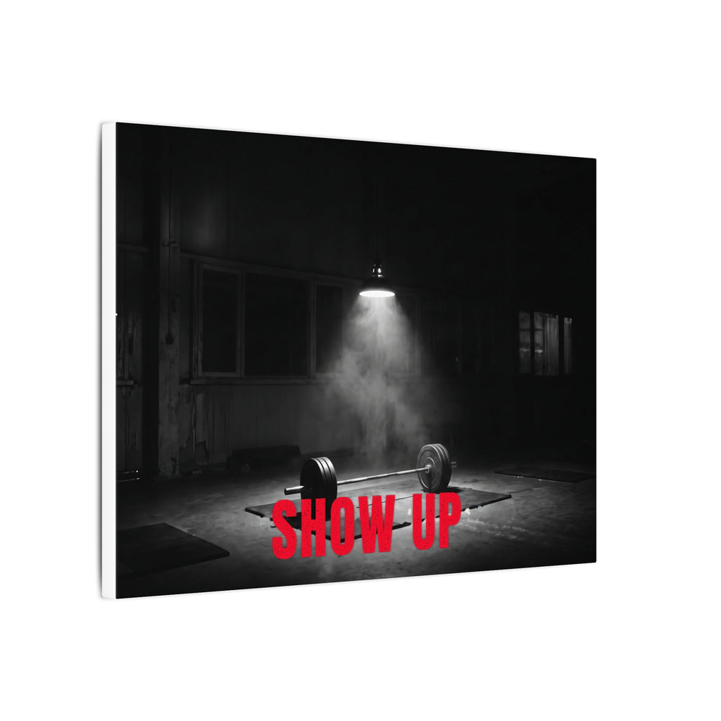 Show Up - Gym Wall Art | Canvas (Landscape)
