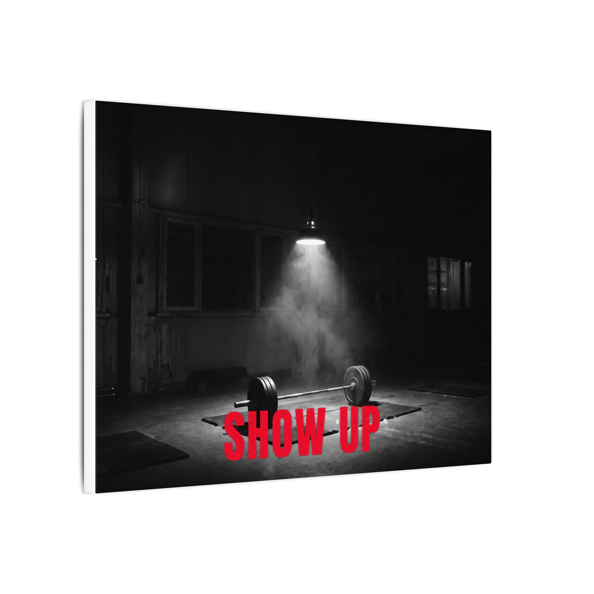 Show Up - Gym Wall Art | Canvas (Landscape)