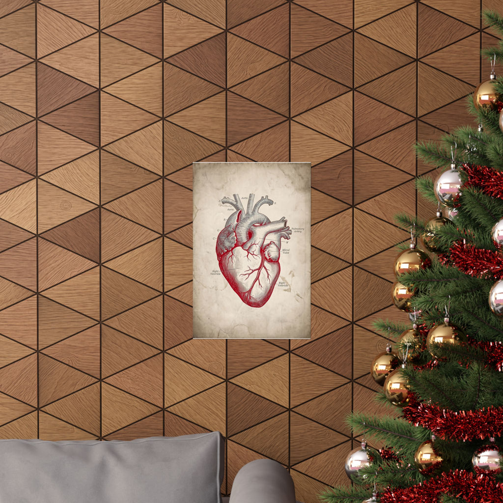 The Anatomical Heart - Wall Art For Doctor Office | Matte Poster