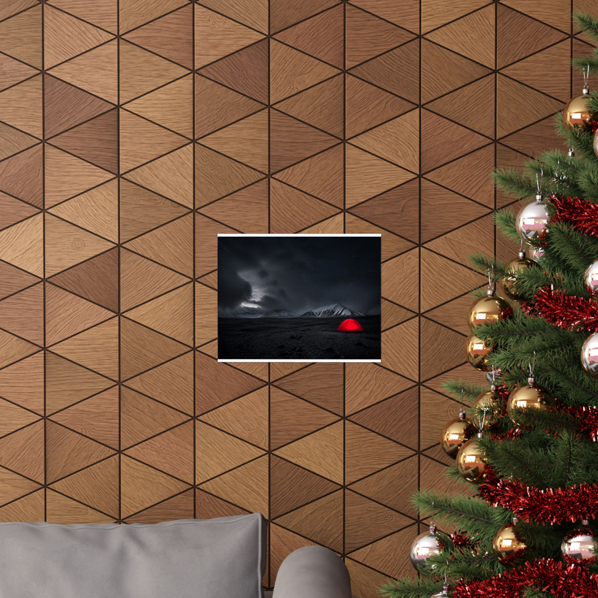Red Tent - Wall Art Above Bed | Matte Poster (Landscape)