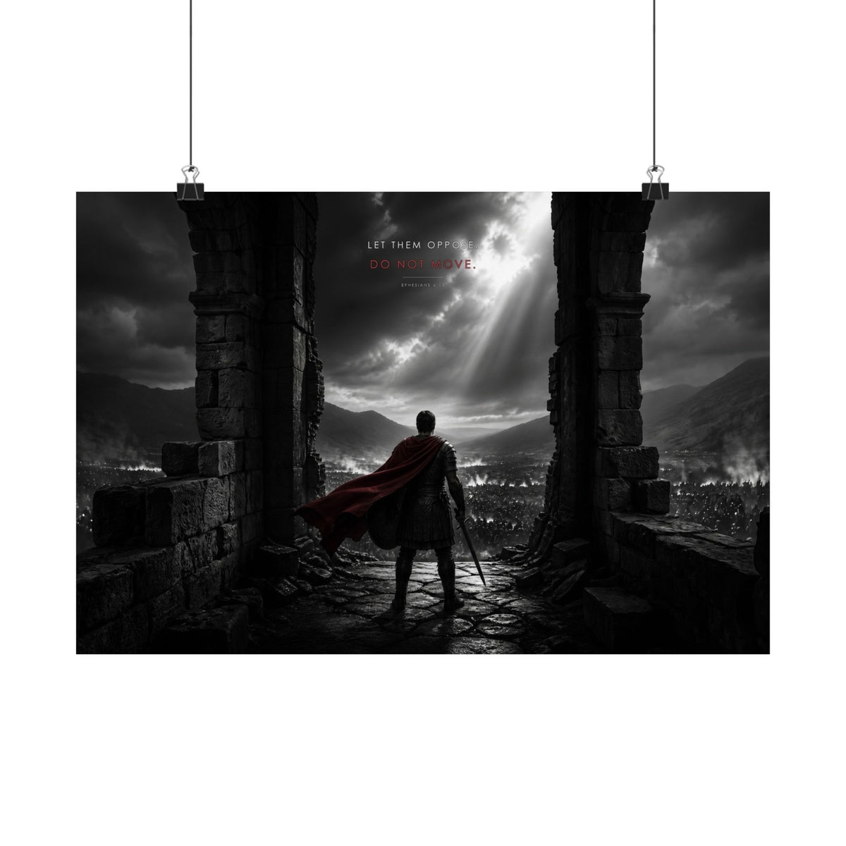 Stand Firm - Armor of God Wall Art | Matte Poster (Landscape)