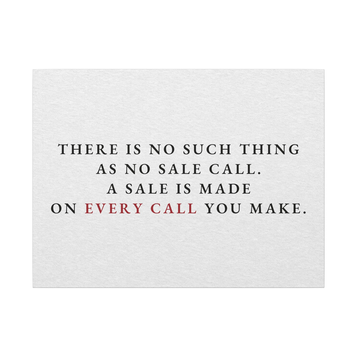 A Sale on Every Call - Office Wall Art Quotes | Canvas (Landscape)