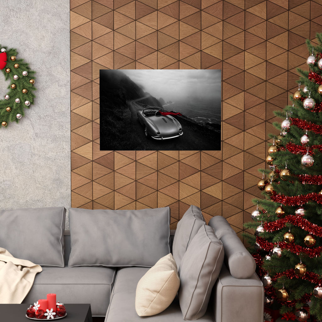 Coastal Roadster - Classic Car Wall Art | Matte Poster (Landscape)