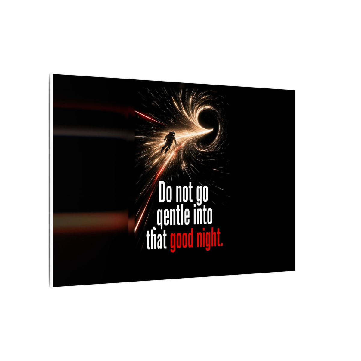 Do Not Go Gentle - Space Wall Art | Canvas (Landscape)