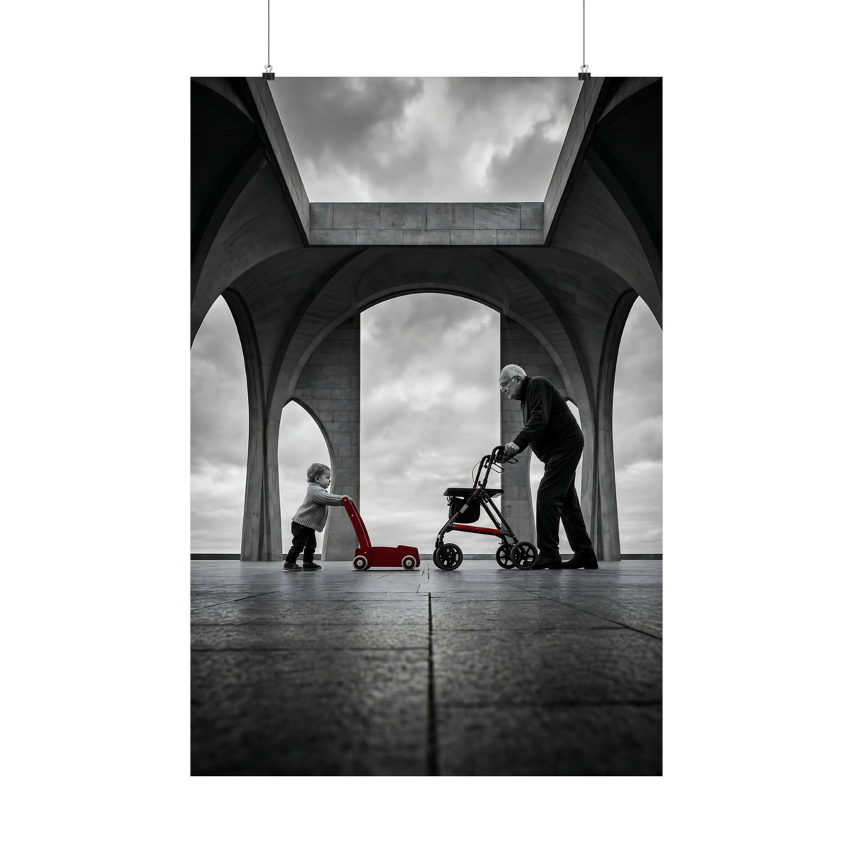 Between the Arches - Bedroom Wall Art | Matte Poster