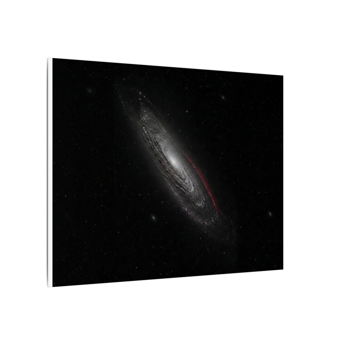 Crimson Orbit - Space Wall Art | Canvas (Landscape)
