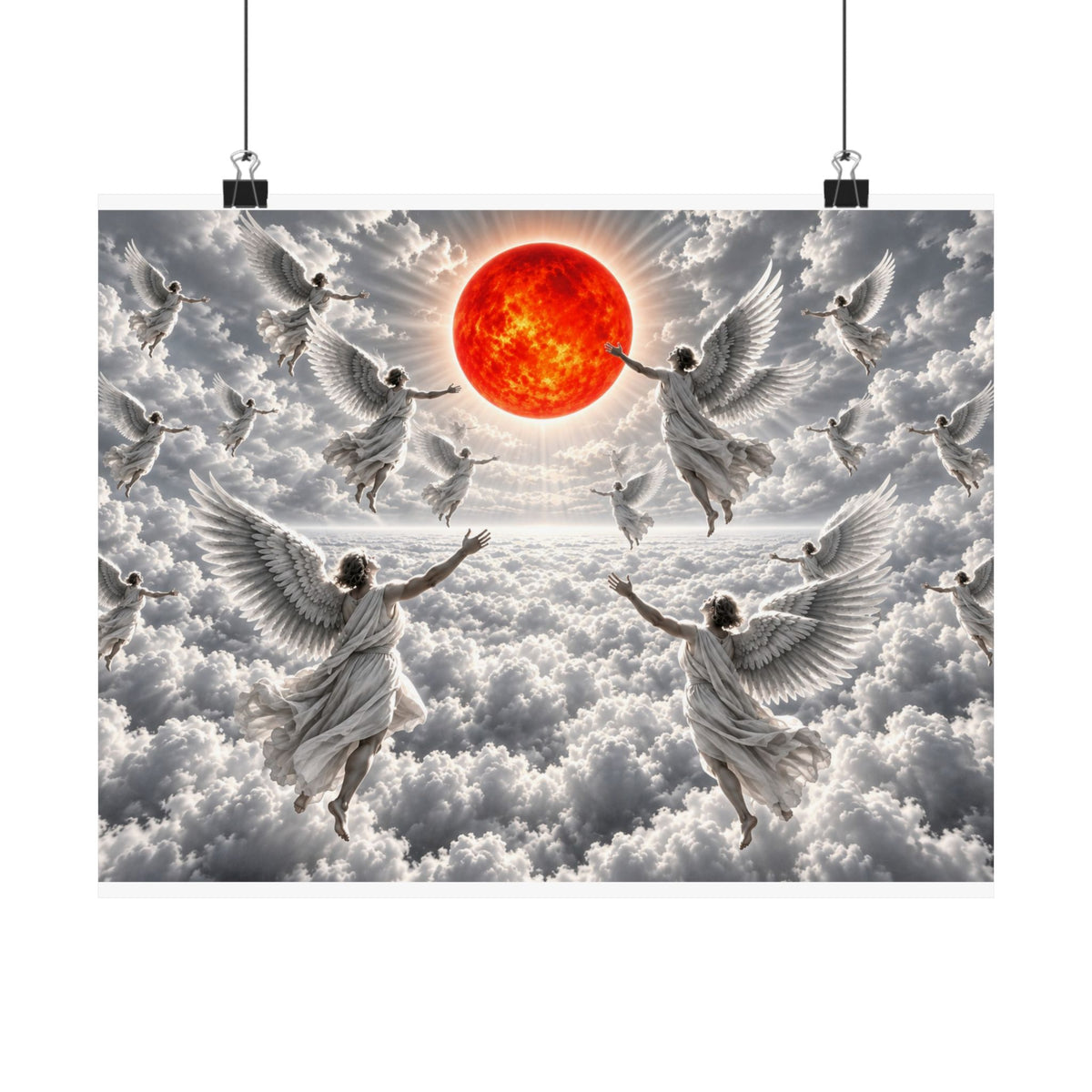 Angels - Christian Wall Art | Matte Poster (Landscape)