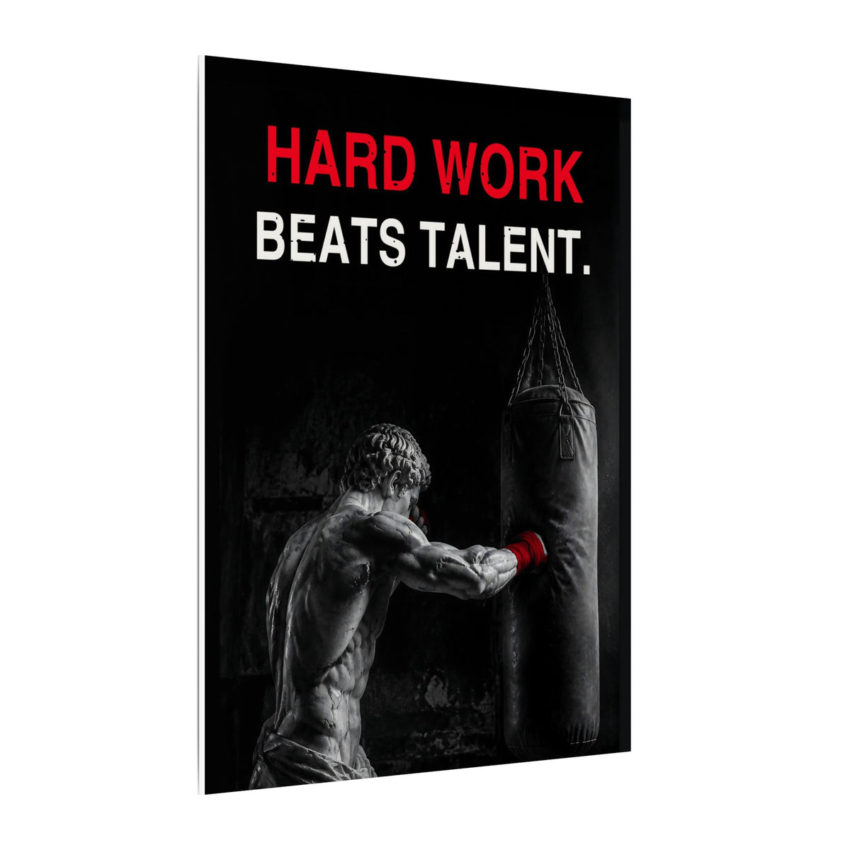 Hard Work Beats Talent - Boxing Wall Art | Canvas