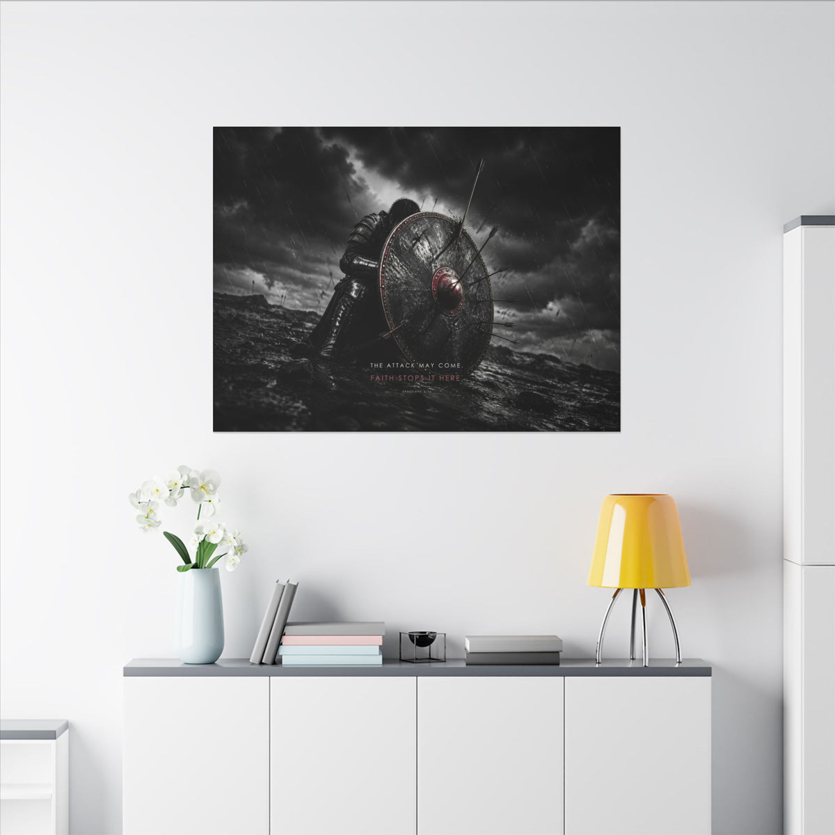 Shield of Faith - Armor of God Wall Art | Canvas (Landscape)
