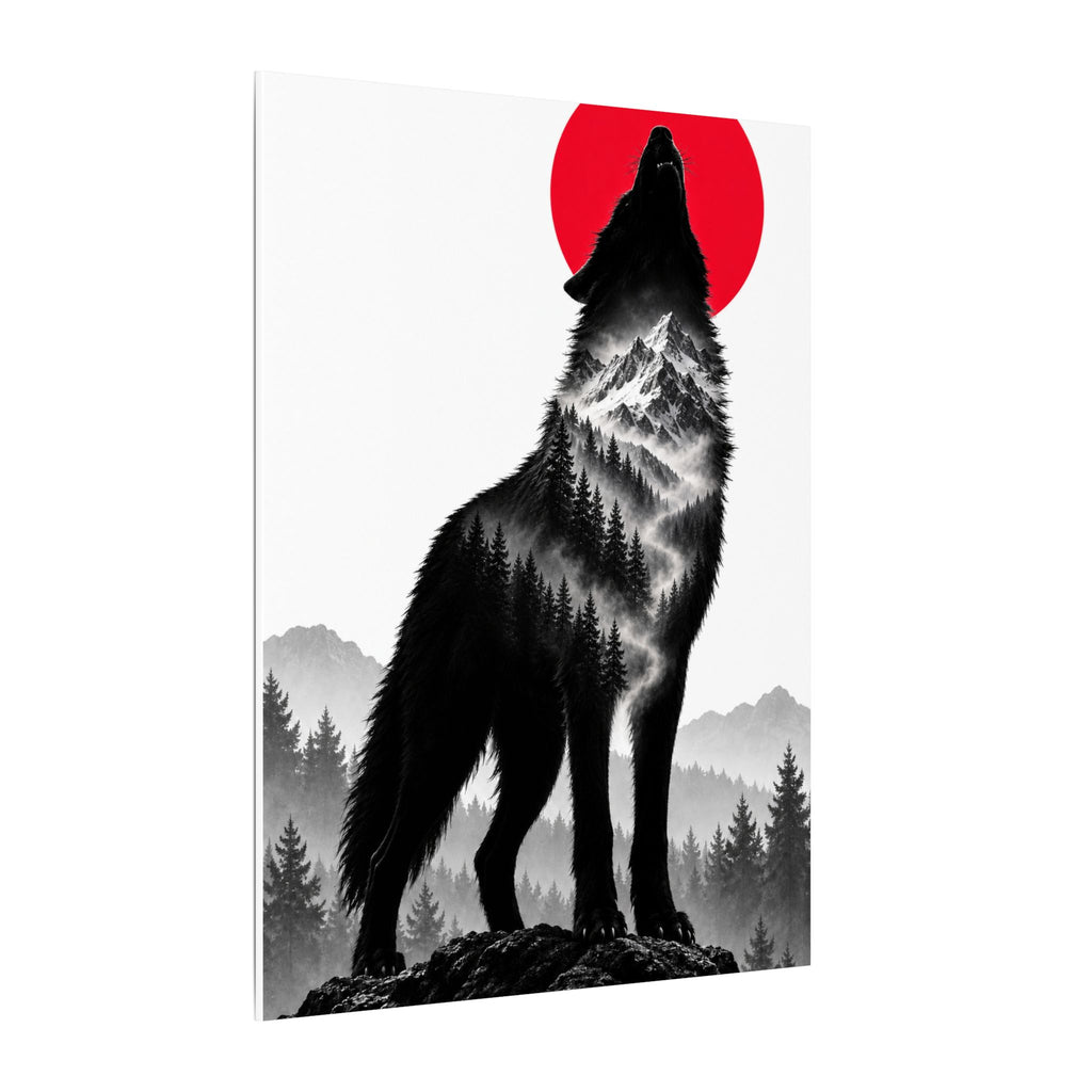 Howling Wolf - Dark Wall Art | Canvas
